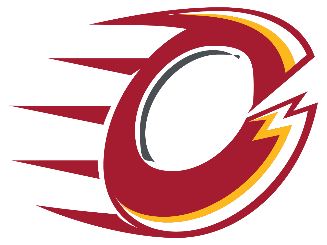 The Ottawa Charge's logo, which is a red and yellow C with triangles coming out of the left side.